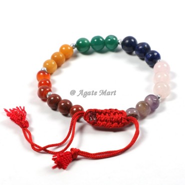 Seven Chakra Stones Power Bracelet