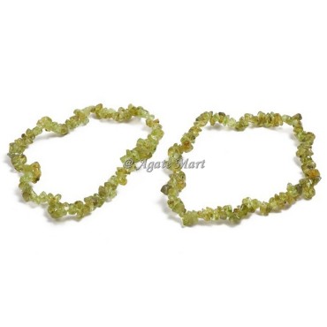Peridot Chips Stones Bracelet
