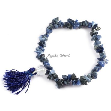 Sodailite Chips Chips Stones Bracelet