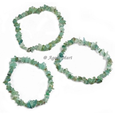 Green Fluorite Chips Power Healing Bracelet