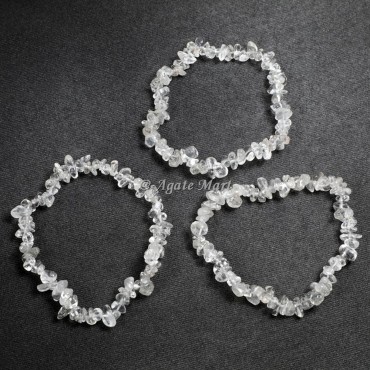 Crystal Quartz Chips Power Healing Bracelet