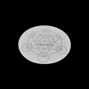 Metatron Cube Engraved MDF Grid