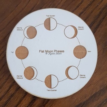Moon Phases Engraved MDF Grid