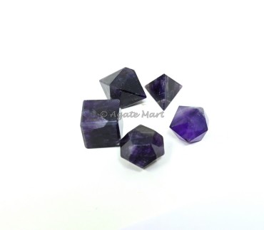 Amethyst Sacred 5 pcs Geometry  Set
