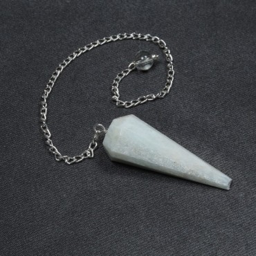 Amazonite 12 Faceted Pendulum