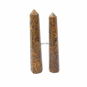 Snake Jasper Faceted Obelisk