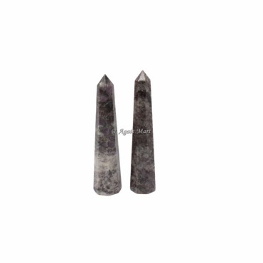 Grey Jasper Faceted Obelisk