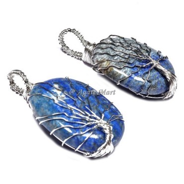 Tree Of Life Lapis Lazuli Pendant