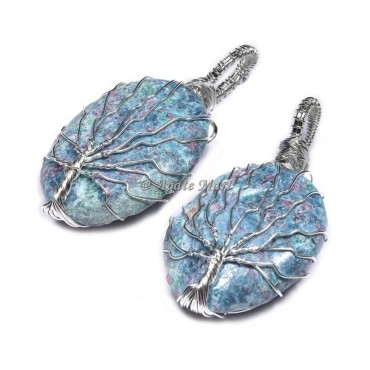 Tree Of Life Ruby Zoisite Pendant