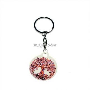 Tree Of Life Acrylic Healing Keyring
