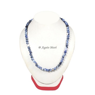 Sodalite Gemstone Beads Neklace