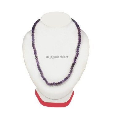 Amethyst Gemstone Beads Neklace
