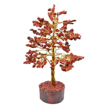 Red Jasper 300 Chips Golden Wire Tree