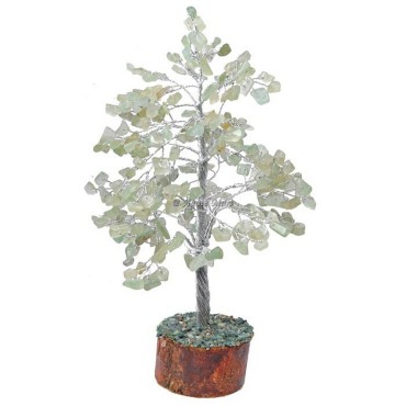 Green Aventurine 300 Chips Silver Wire Tree