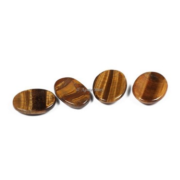 Tiger Eye Thumb Worry Stone