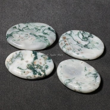 Tree Agate Thumb Worry Stone
