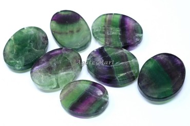 Green Multi Fluorite Worry Stone