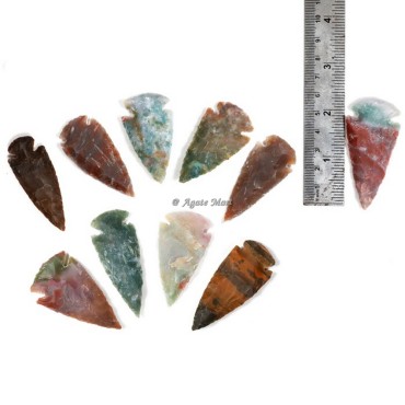 Hand Knapped Agate Arrowheads 2 Inch