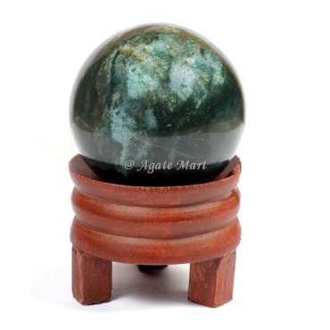Moss Agate Crystals Sphere