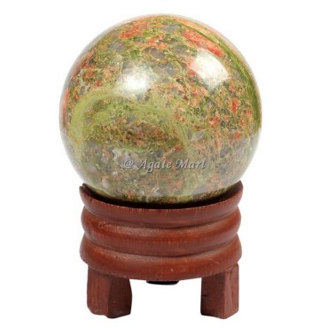 Unakite Crystals Sphere