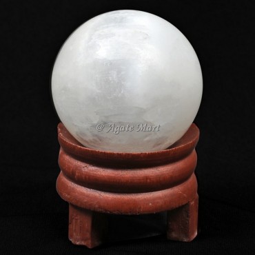 Selenite Crystals Sphere
