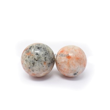 Large Sunstone Crystals Sphere