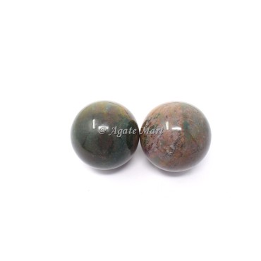 Indian Blood Stone Crystals Sphere