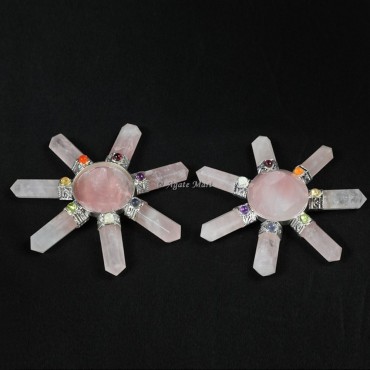 Rose Quartz Seven Chakra Stones Crystals Energy Generator
