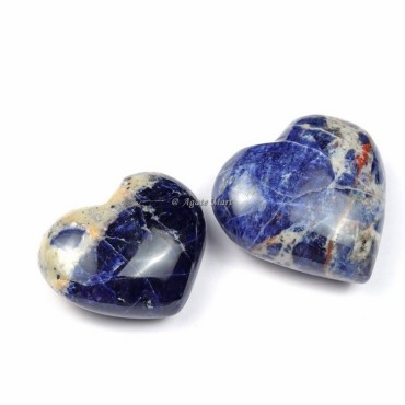 Sodalite Puffy Heart