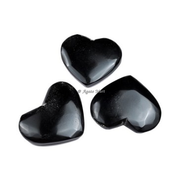 Black Obsidian Puffy Heart