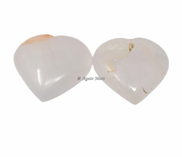 Crystal Quartz Large Puffy Heart