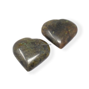Labradorite Puffy Hearts