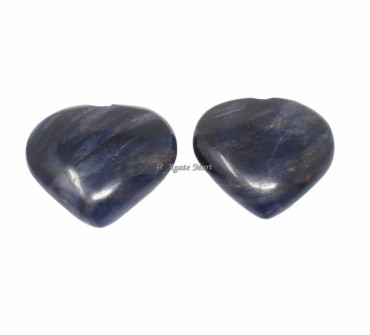 Sodalite Puffy Hearts