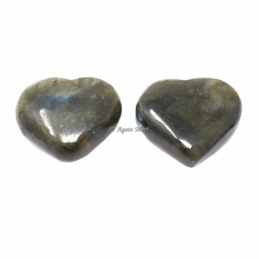 Labradorite Puffy Hearts