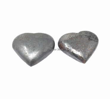 Hematite Puffy Hearts