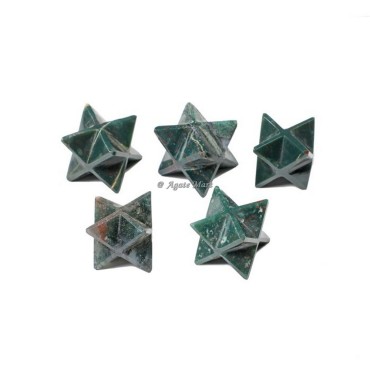 Moss Agate Merkaba Healing Star