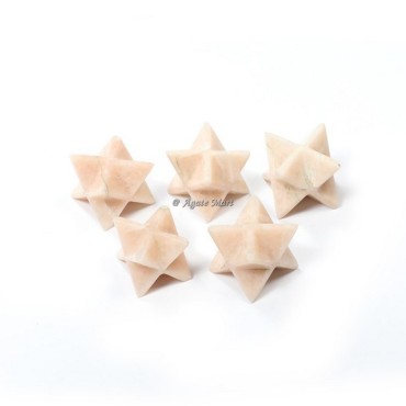Cream Moonstone Merkaba Healing Star