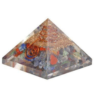 7 Chakra Stones Orgonite Crystals Pyramid
