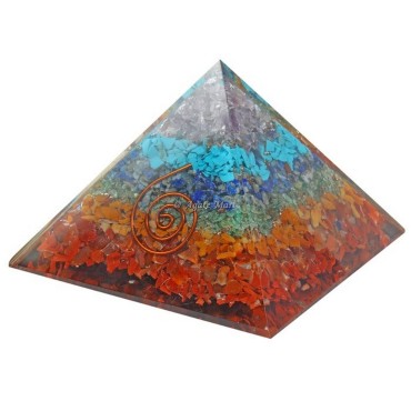 7 Chakra Stones Orgonite Crystals Pyramid