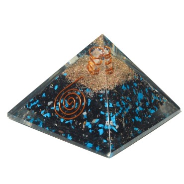 Black Obsidian Healing Orgone Emf Protection Pyramid