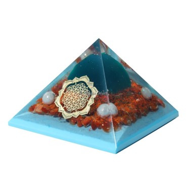 Red Carnelian Orgone Healing Pyramid