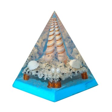 White Rainbow Orgone Healing Pyramid