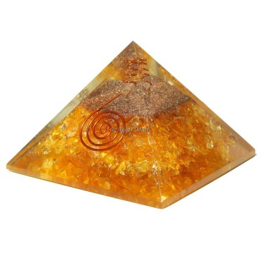 Citrine Orgone Healing Pyramid