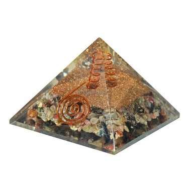 Multi Tourmaline Orgone Emf Protect Healing Pyramid