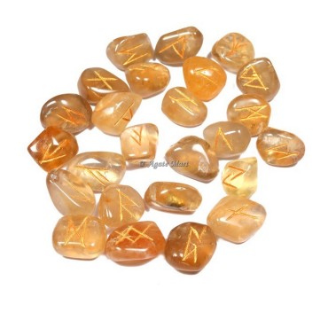 Citrine Rune Set