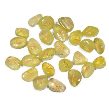 Lemon Citrine Rune Set