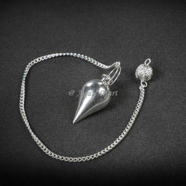 Drop Silver Devination Pendulum