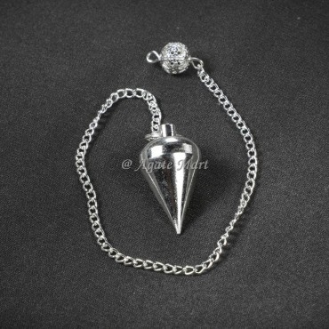 Silver Brass Water Drop Shape Devination Pendulum