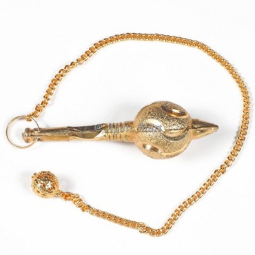 Bajrang Bali Golden Metal Gada Devination Pendulum