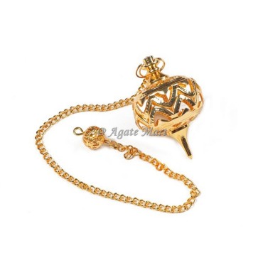 Openable Cage Golden Metal Pendulum